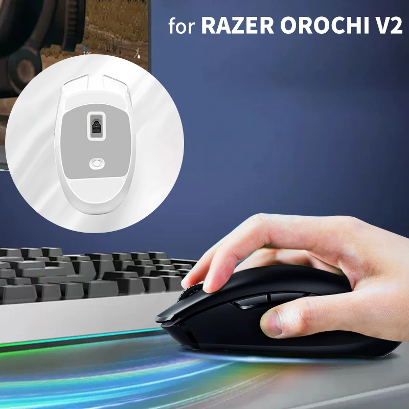 1 Set Vervangende Muisvoeten Skates Voor Razer Orochi V2 Witte Muis Glijdt Curve Rand Ijs Versie Voetjes Pad