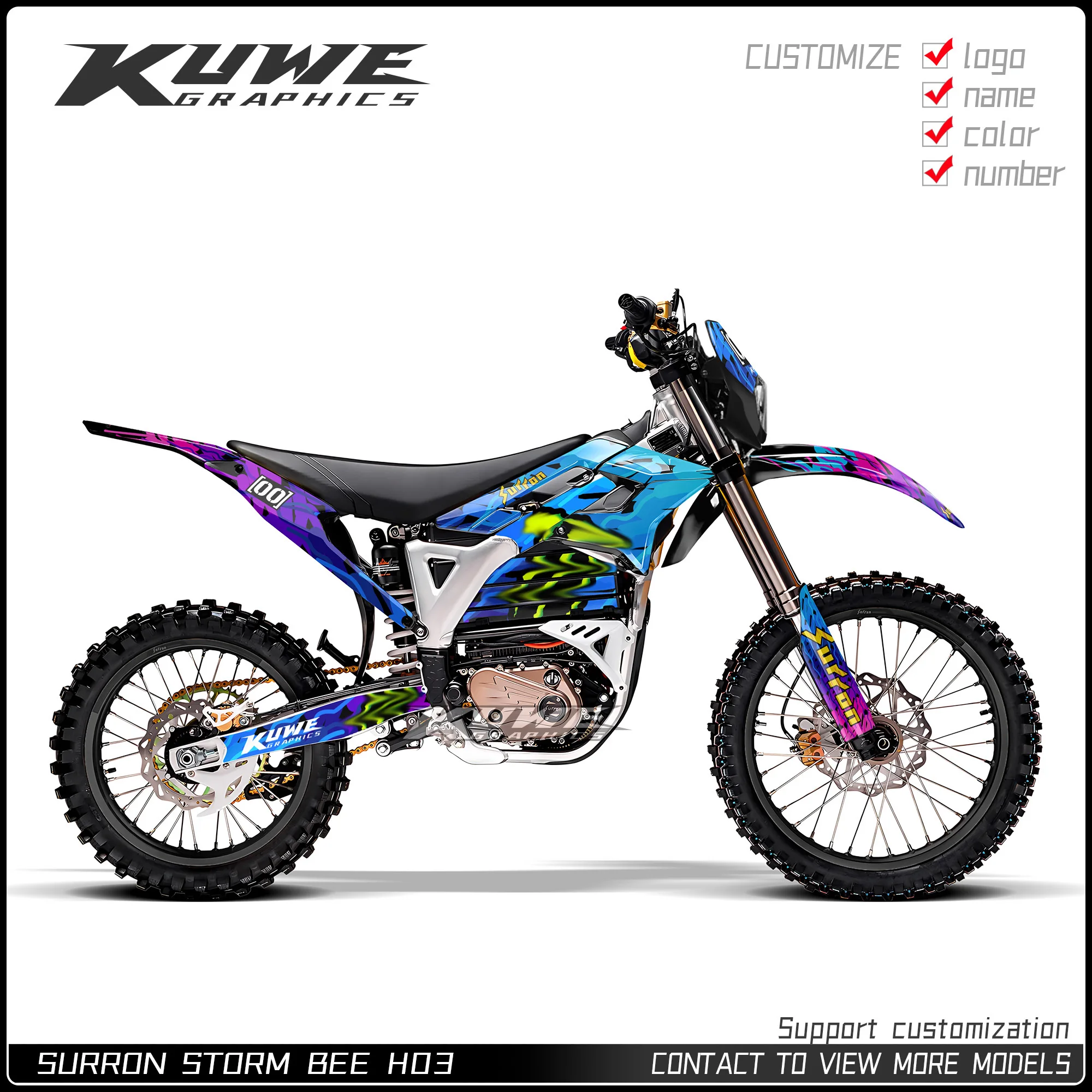 

Suitable for Surron Storm Bee Graphics Kit Decals Kit Sticker H03