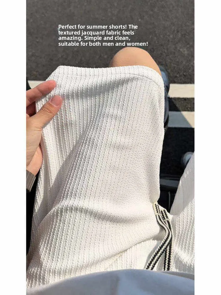 

Men's Spor Casual orts American High-End Loose Fit Baskeall Heavyweight Five-Quarter Length Qui Dry Polyester Blend