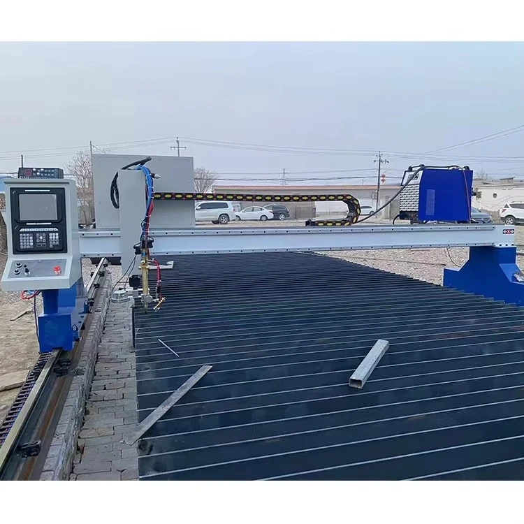 WSD Gantry Type CNC Plasma Cutting Machine with Huayuan Plasma Welding Machine Stepper Motor Bearing & Gear High-Accuracy