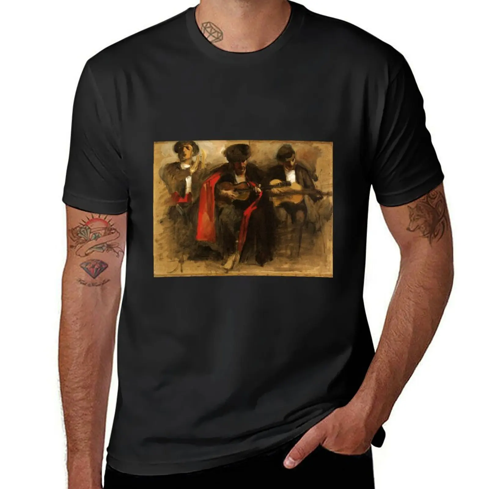 John Singer Sargent - Study for Seated Musicians for El Jaleo T-Shirt tops oversized tees vintage clothes men clothes