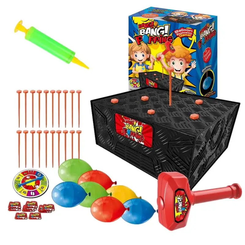 Hammer Balloon Blast Box Game Fun For Children Great Creative Antistress Crazy Party Prank Funny Educational Toy