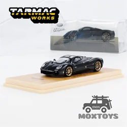 Tarmac Works 1:64 Pagani Utopia CARBON FIBER EDITION Black Diecast Model Car