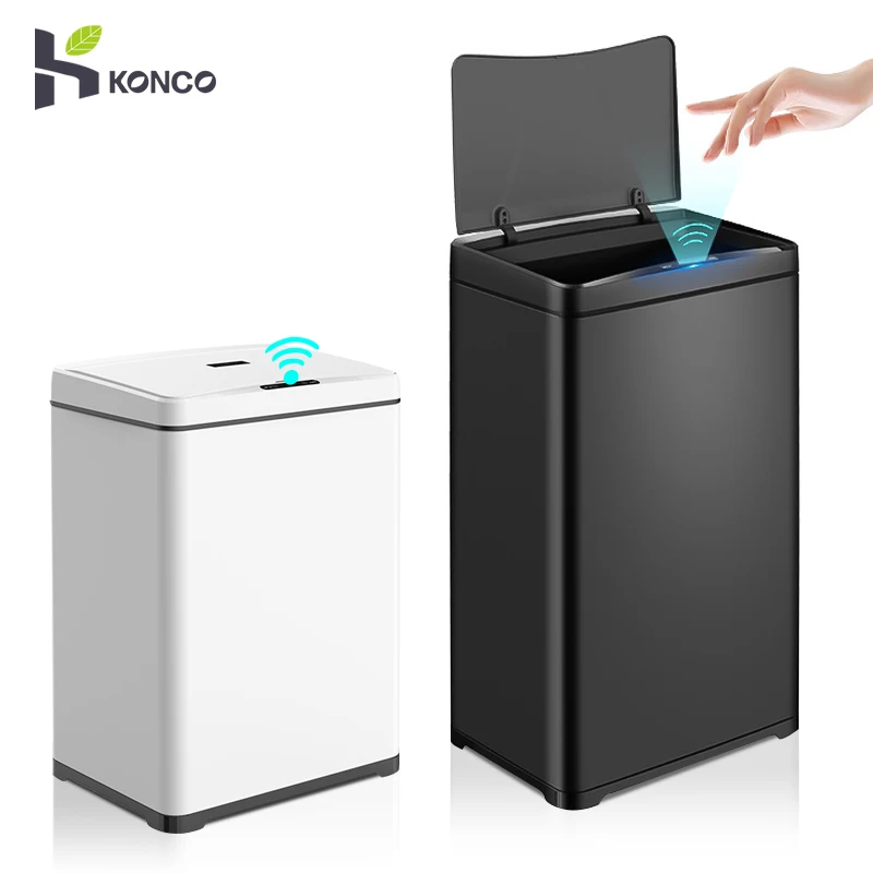 30/40/50L Smart Trash Can Kitchen Bathroom Sensor Waste Bins Automatic Induction Waterproof Bin with Lid Large Capacity Dustbin