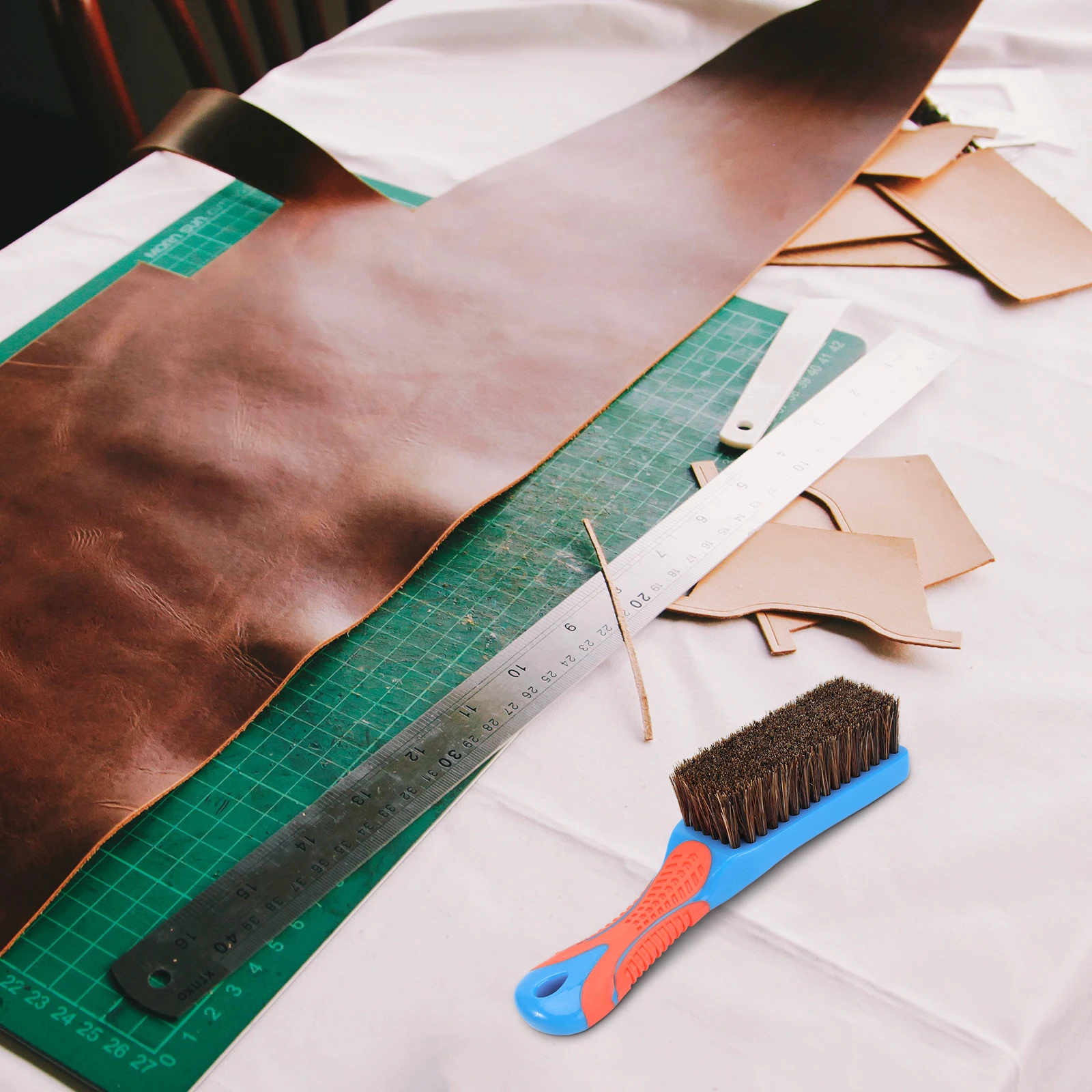 

Bristles Bristle Shoe Shoes Cleaning Small Blue Portable Travel Bristles Brush Shoe Brush Home Daily Use