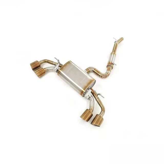 Whistle‑Sound Valvetronic Cat‑Back Exhaust Muffler With Titanium Exhaust Tips Suitable For Volkswagen MK8 R 2022+