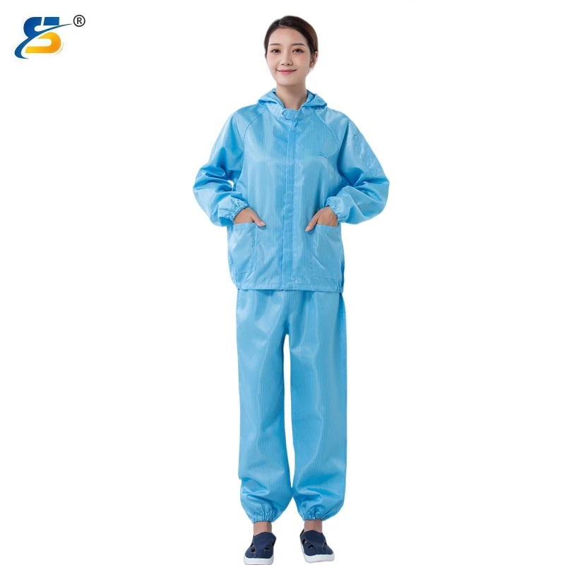 Anti Static Hooded Split Suit Work Clothes Factory Dust, Waterproof, Clean food, Dust-free Workshop Protective Suit Set ﻿