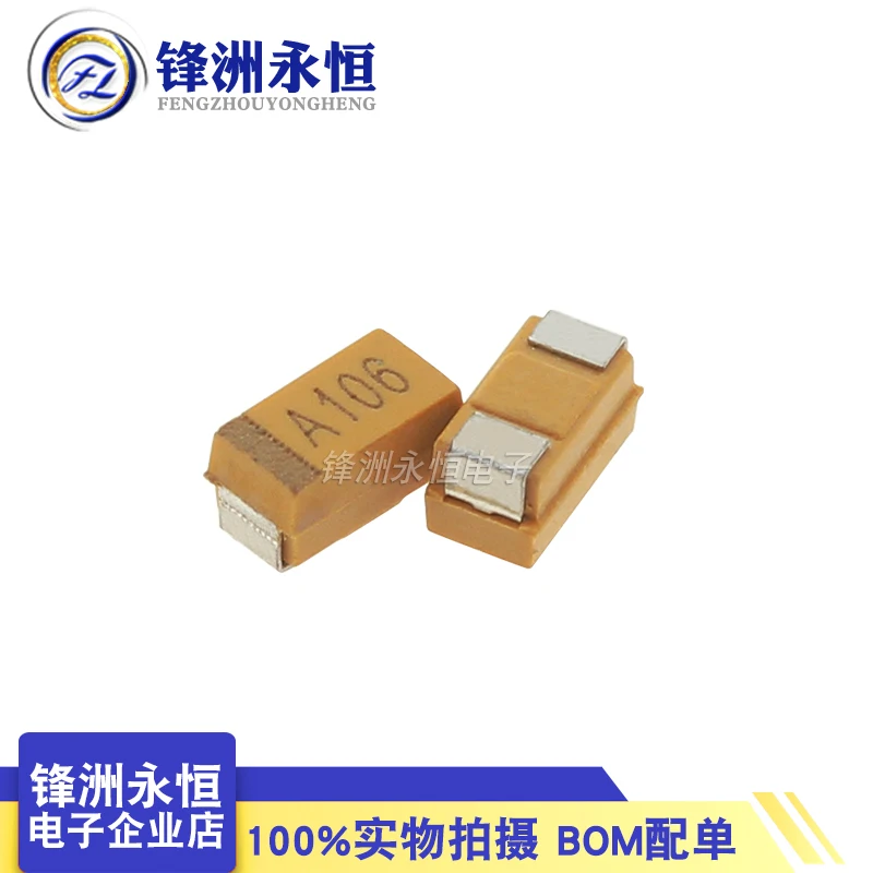 50Pieces/Lot SMD Tantalum Capacitor Code A106 Size 3216 A-Type 10V 10UF CA45-A010K106T Capacitor Component