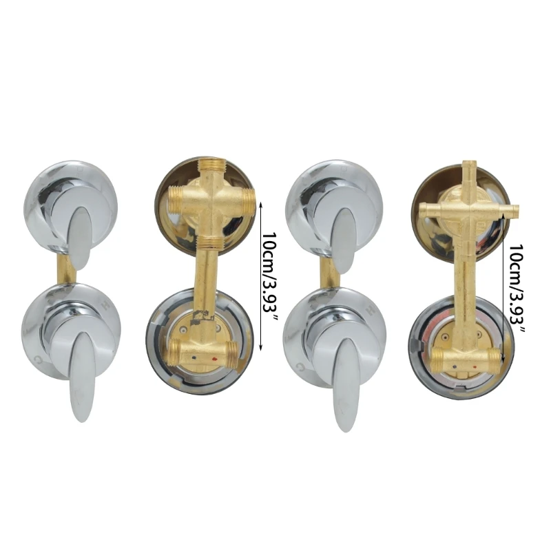4 Ways Water Outlet Screw Thread Center Distance 10cm Shower Mixer Tap Cabin