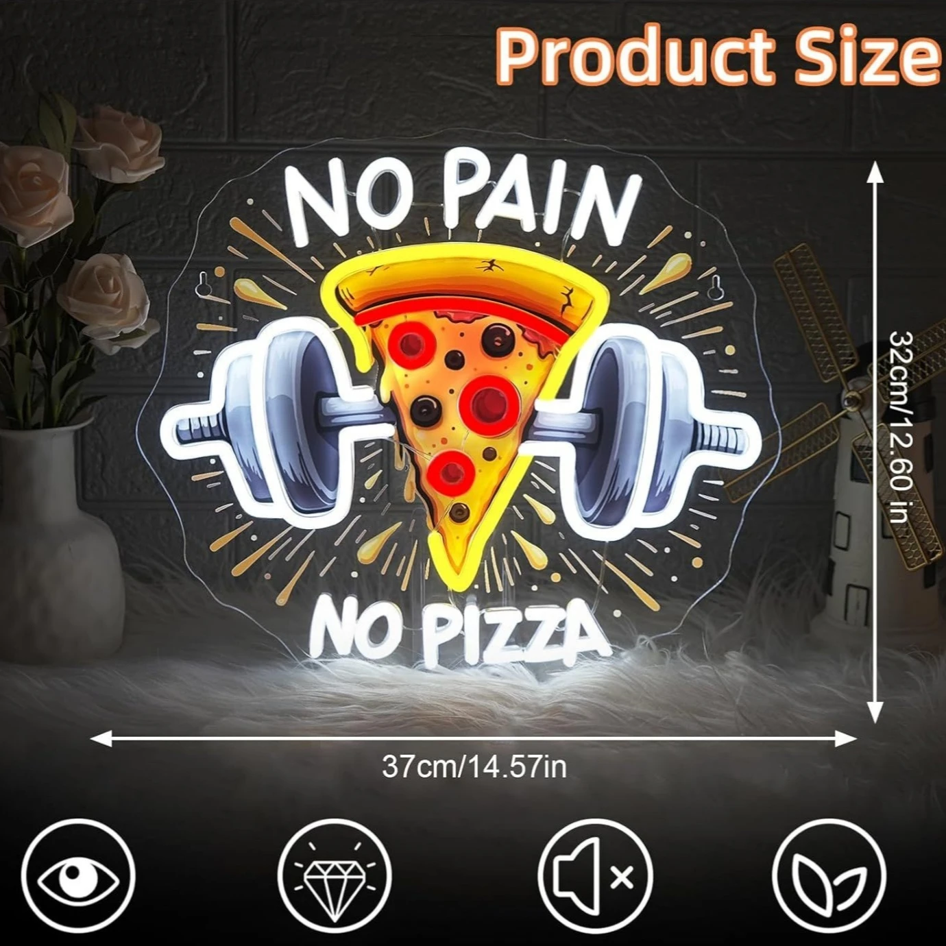 ACI YOK PİZZA YOK Komik Pizza  - Bedroom Lighting Decor Ideas incelemesi ve fiyatı