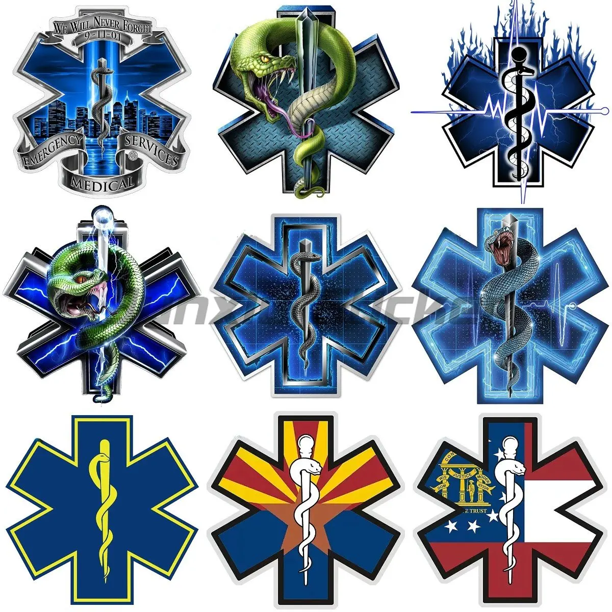 EMS Helmet Sticker Laptop Stickers Motorcycle Stickers Car Stickers Occlusion Scratch Funny Luggage Motor Laptop Decal