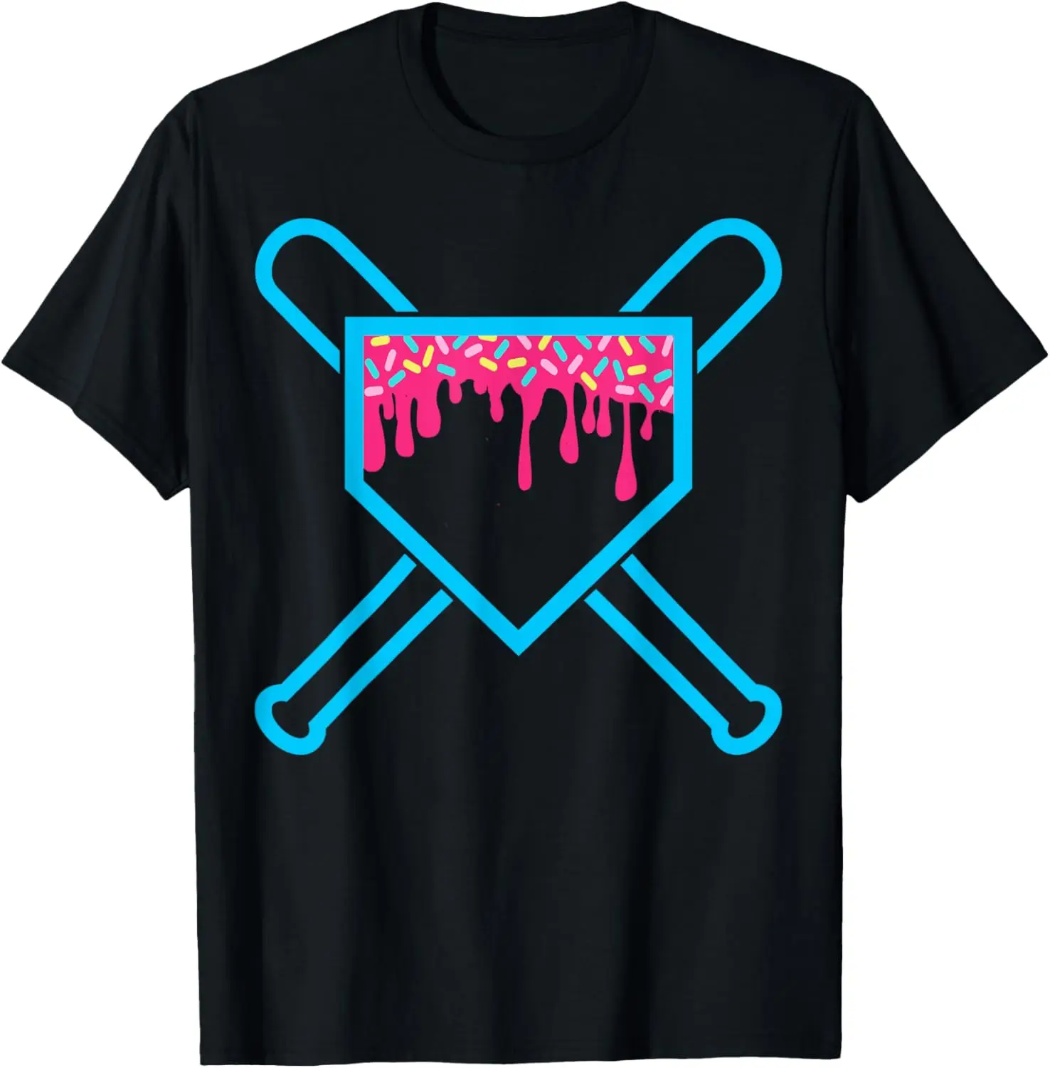 

Baseball Bat with Sprinkles Drip T-Shirt