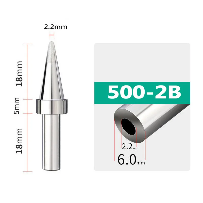 150W Soldering Iron Round Tip I/2B/P High-Frequency Solder Sharp Head 500 Series Lead-Free 205H Station Internal Heat Accessory