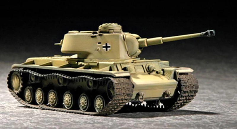 Trumpeter 07265 1/72 German Pz.Kpfw KV-1 756( r ) Tank Model Armored  Kit TH07158-SMT6