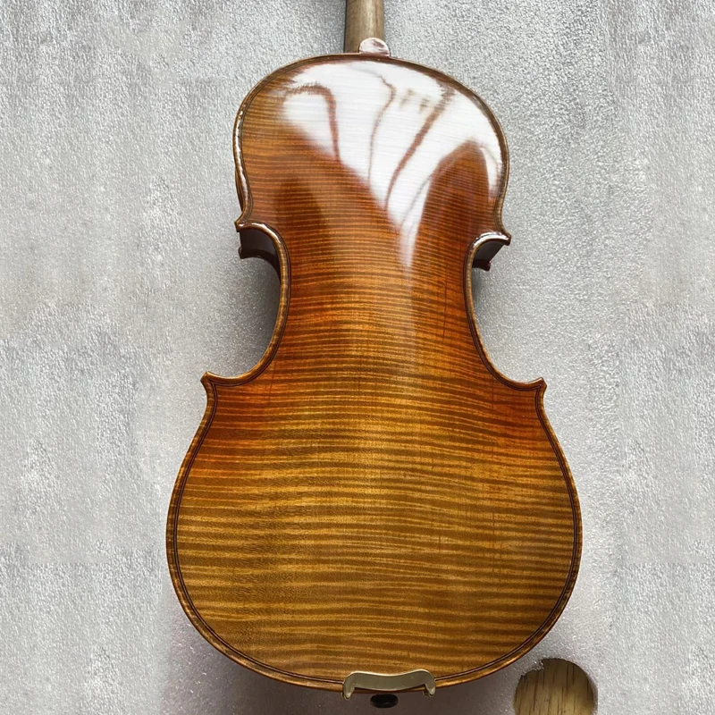 

60-y old Spruce! Stradivarius violin 4/4 Top Oil Varnish European spruce violino & bow case strings Aubert Bridge!