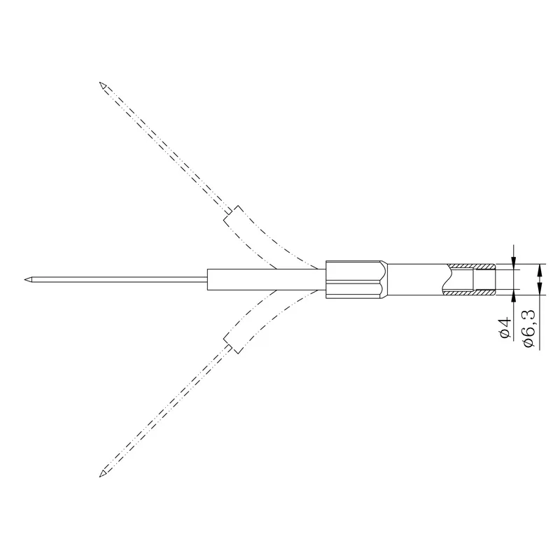 2 stücke Flexible Zurück Sonde Draht Brechen Kostenloser Test Rod Tip 4Mm Bananen Buchse Sicher Und Zerstörungsfreie Punktion – Detail 7