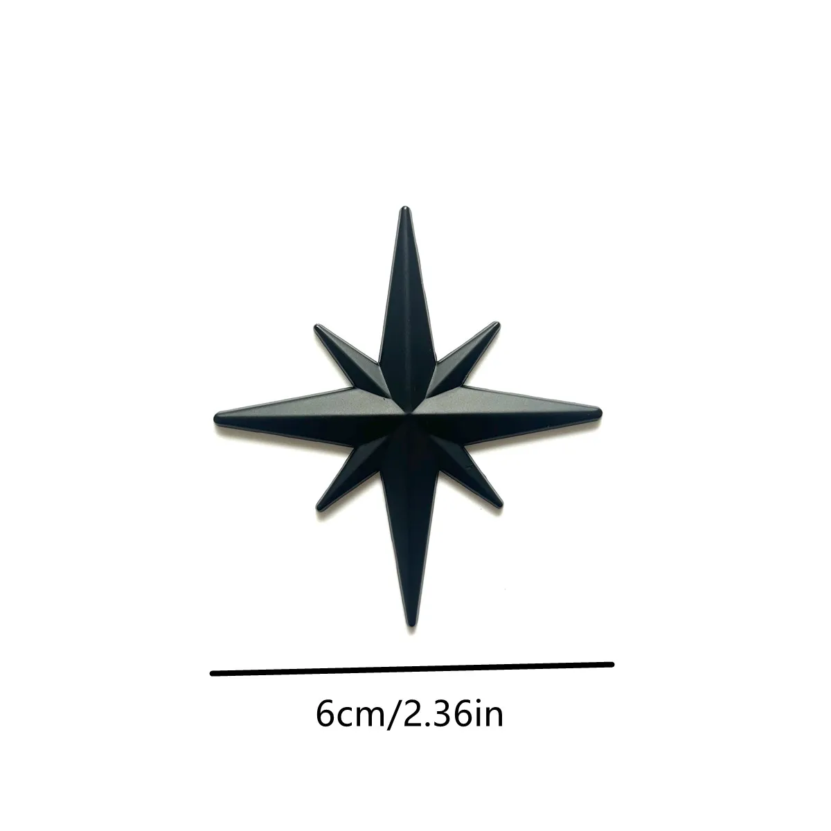 1Pcs 3D Metal Car Decoration Metal Guide Star Adhesive Car Badge Emblem Sticker for Universal Cars Moto Bike Car Styling