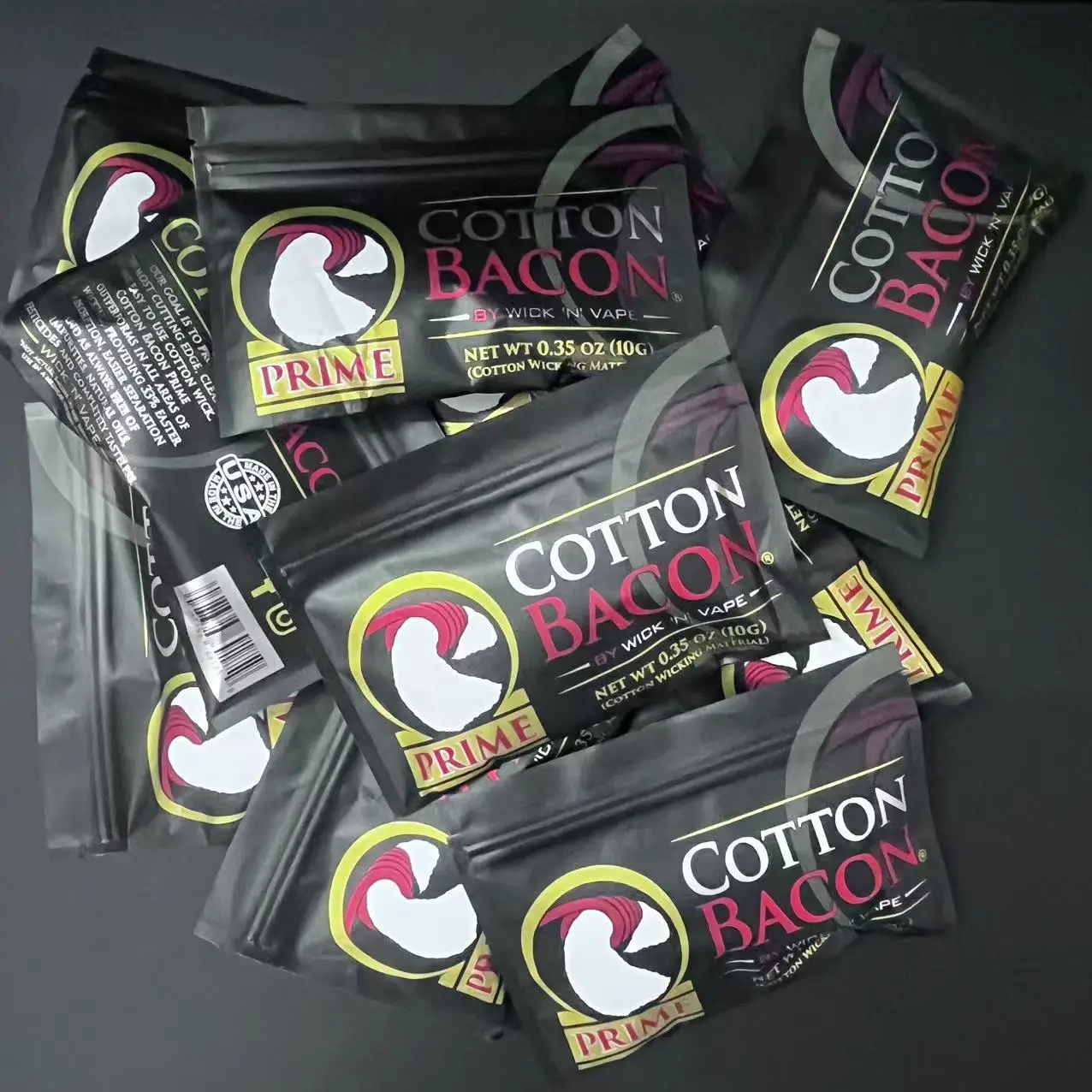 

1Pack 100% Pure Cotton Bacon Prime Gold Version Bacon Cotton for RDA RBA Wire DIY Tool Accessories