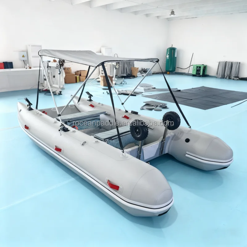 

Catamaran Boat 330 360 390 430cm Thickened PVC/Hypalon Air Floor Foldable fo