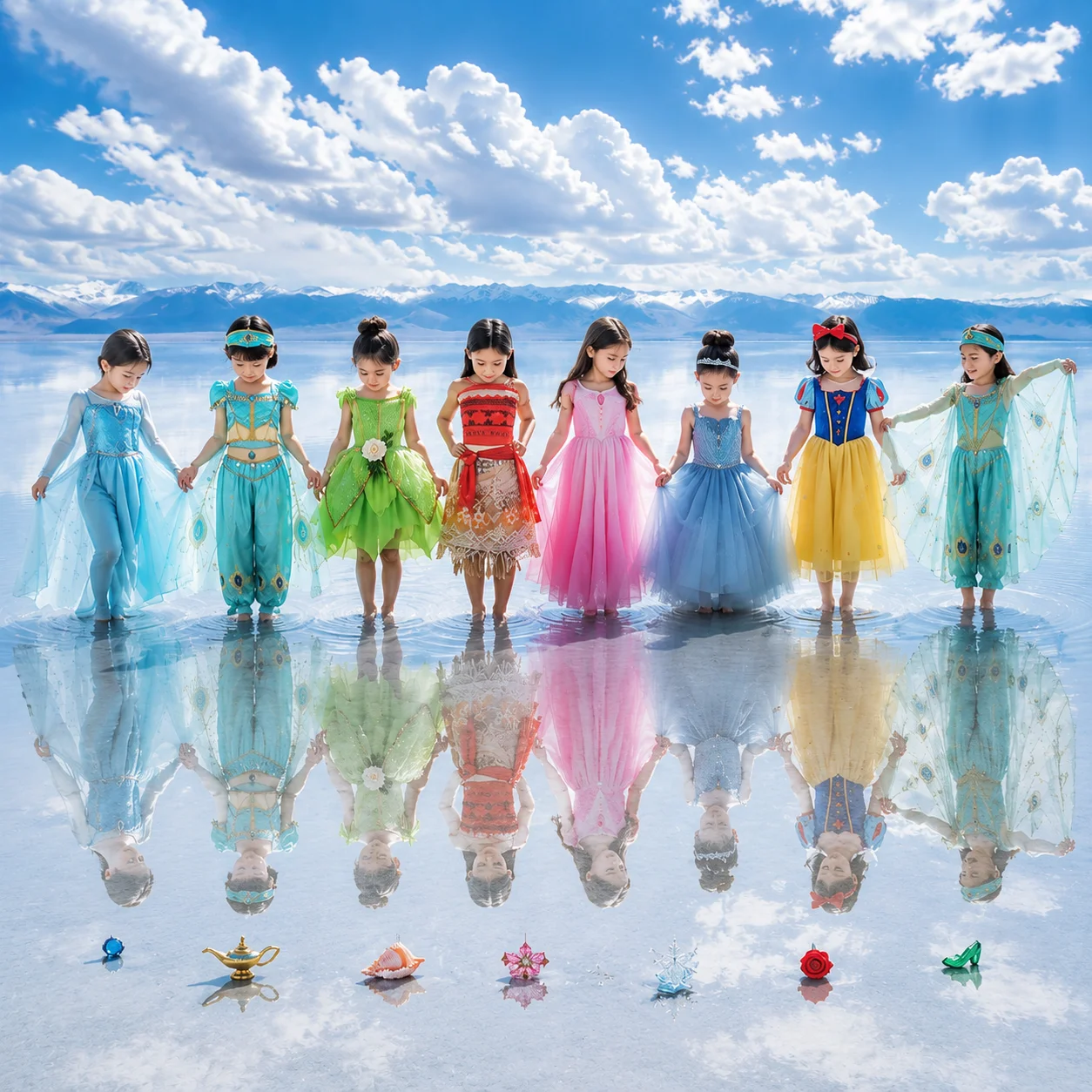 Vestido de Princesa para Crianças Cinderela Branca de Neve Aurora Rapunzel para Meninas Fantasia de Halloween Aniversário Cosplay para Crianças de 2-8 Anos