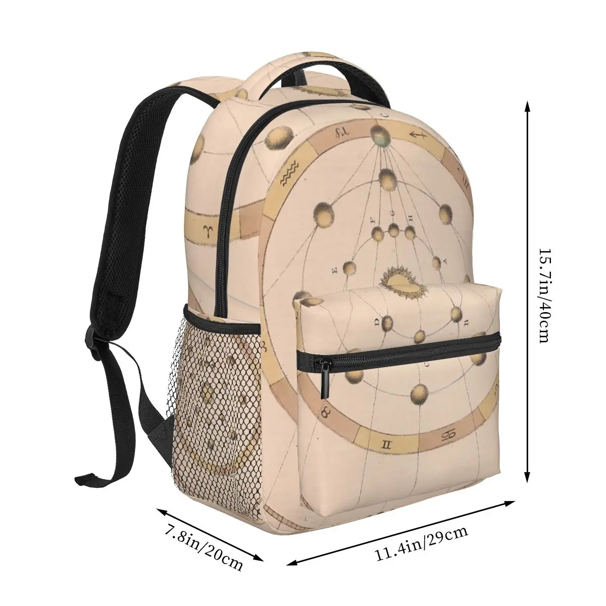 Mochilas de astrología antigua para niños y niñas, mochilas escolares de dibujos animados, bolso de hombro de gran capacidad