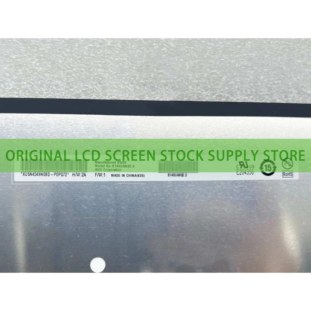 B140UAN02.0 14.0 Inch Wuxga 16 10 Aspect Ratio Ips Grade Lcd Display Panel Matte Non-touch  for Laptop Assembly Replacement