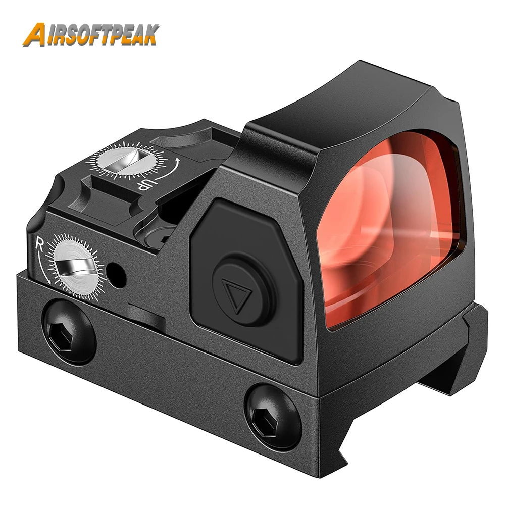 

Red Dot Sight Motion Awake 2MOA Red Dot Scope Airsoft Hunting Optical Scope with Adapter Plate for MOS and 21mm Picatinny Base