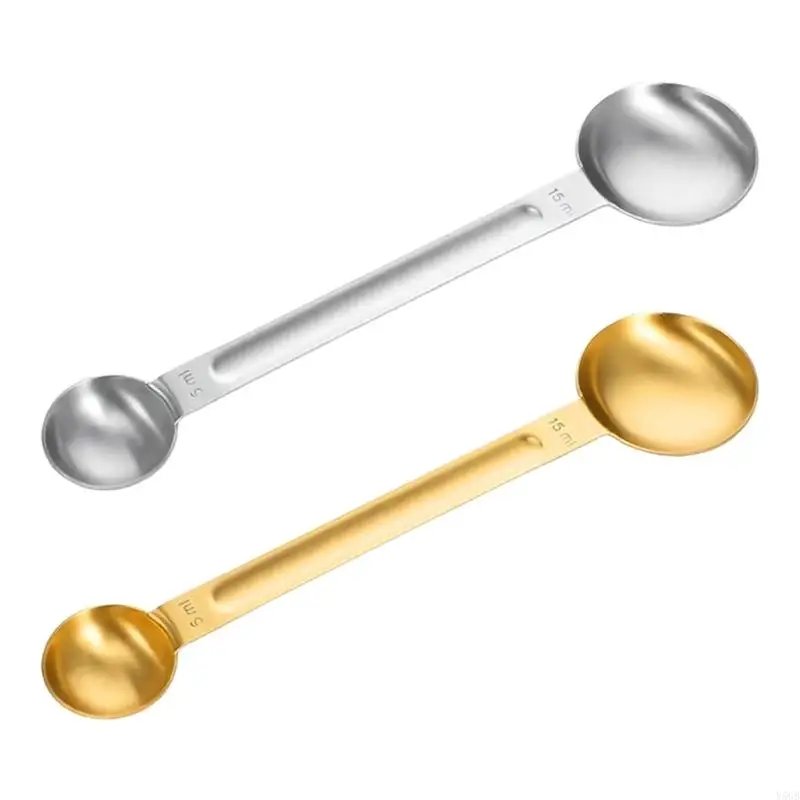 Professional Long Handle Coffee Scoops Set Stainless Steel Coffee Measuring Spoons For Accurate Kitchen Use Y5GB
