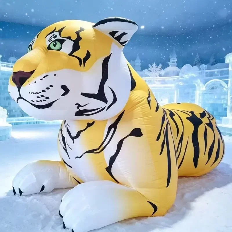 Giant Inflatable Tiger Cartoon Advertising Decoration for Street Events