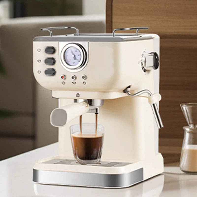 

Кофемашина для эспрессо, напорный насос, полуавтоматические кофемашины для горячего приготовления, автоматический вспениватель молока, капучино для домашнего офиса