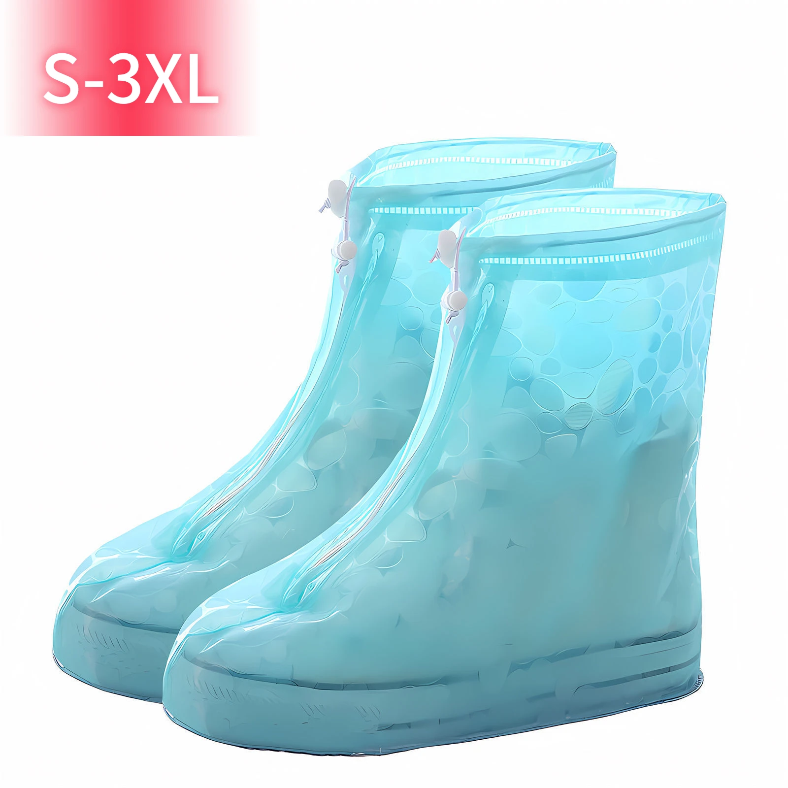 Boots Waterproof Shoe Cover Silicone Material Unisex Shoes Protectors Rain  Non-slip  Outdoor Rainy Thicker for Indoor