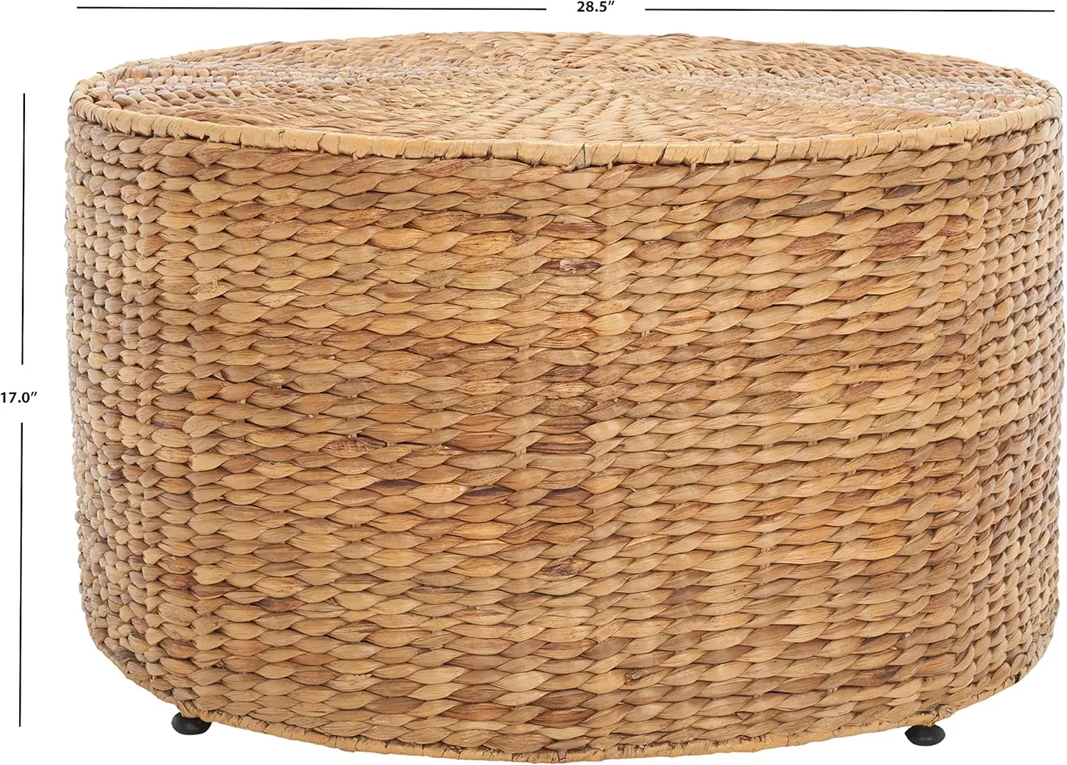 Home Collection Jesse Wicker Coffee Table, Natural