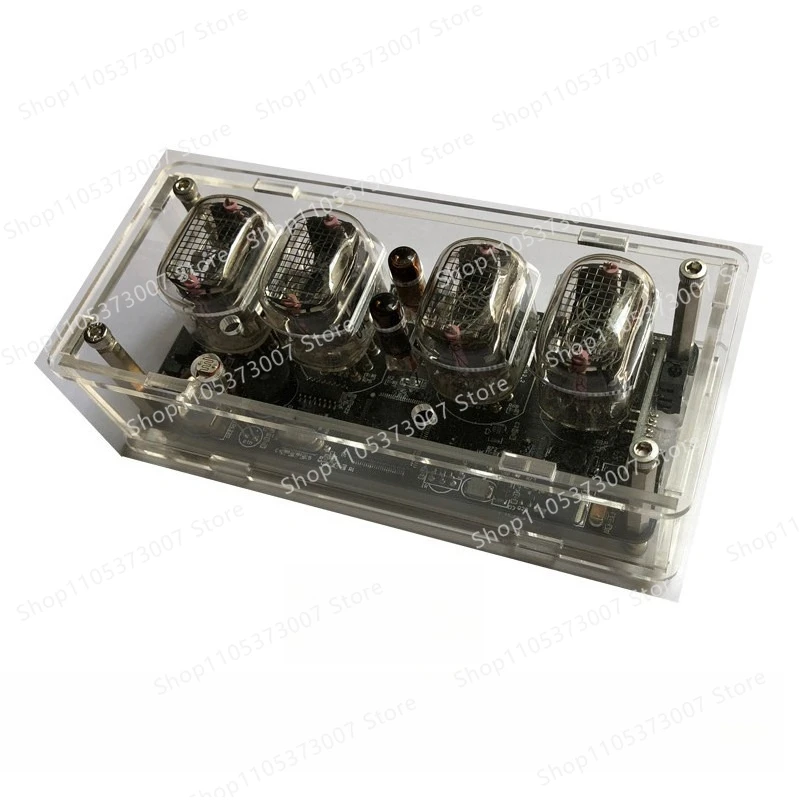 4-in-1 IN12 Glow Tube Clock in Punk Retro Style
