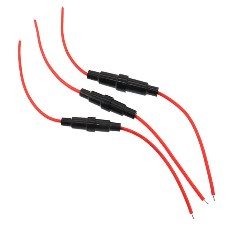 5Pcs 5x20mm 6x30mm Inline Glass Auto Fuse Boxes 250V 125V 12V Holder Screw Types Tube Case Blow Hold Support Wire Line