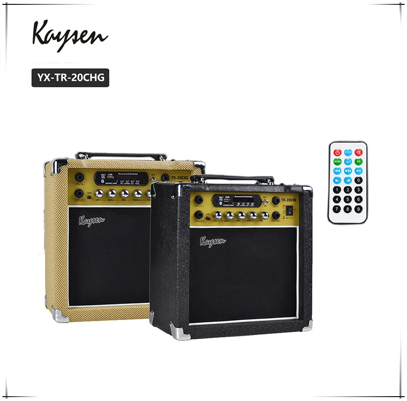

Hooqu Wholesale Guitar Speaker Rechargeable 20 Watt Portable Guitar Amplifier Made In China