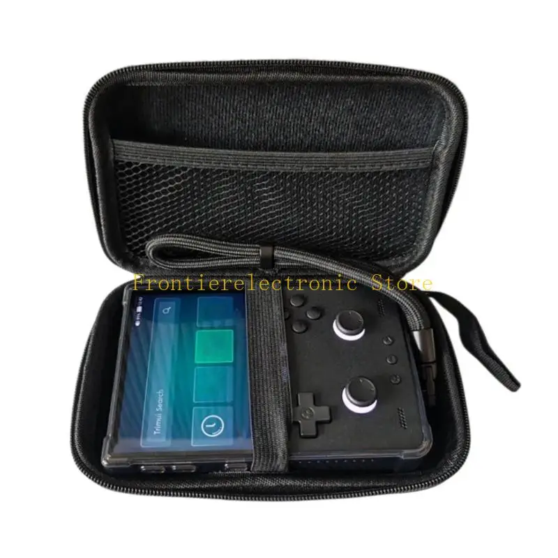 G8DB Travel Carrying Case for Trimui Brick Handheld Game Device, Hard Outer Shell with Lid Full Around Fastener, and Soft Inner