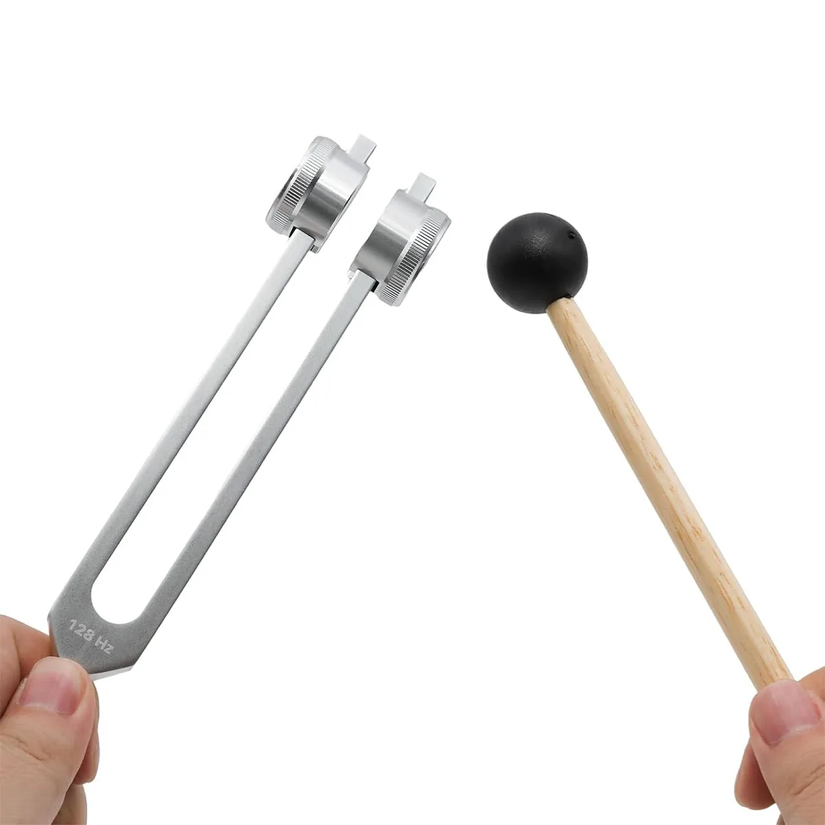Miwayer 128Hz Stimmgabel-Set – Aluminiumlegierung mit Schlägel, Inbusschlüssel, Reinigungstuch & Tasche, für Heilung & Meditation – Detail 6