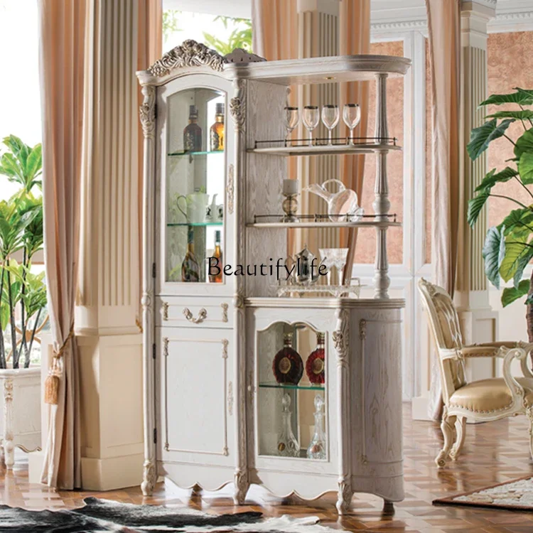 

yj19 European-style living room partition cabinet entry door entrance entrance cabinet high-grade solid wood room hall