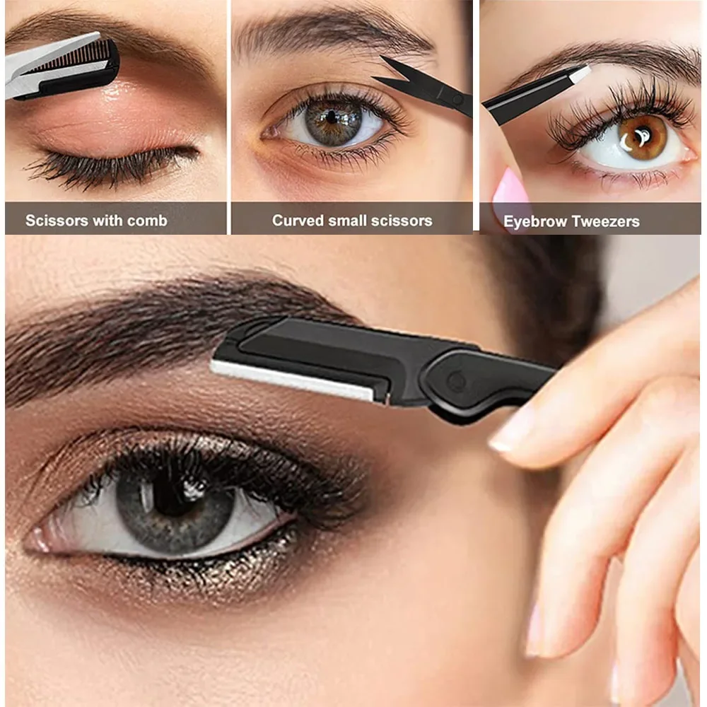 Maquinillas de afeitar faciales para mujeres y hombres, 16 Uds., maquinilla de afeitar para cejas, recortador de cejas multiusos, herramienta de depilación Facial, herramientas de Dermaplaning