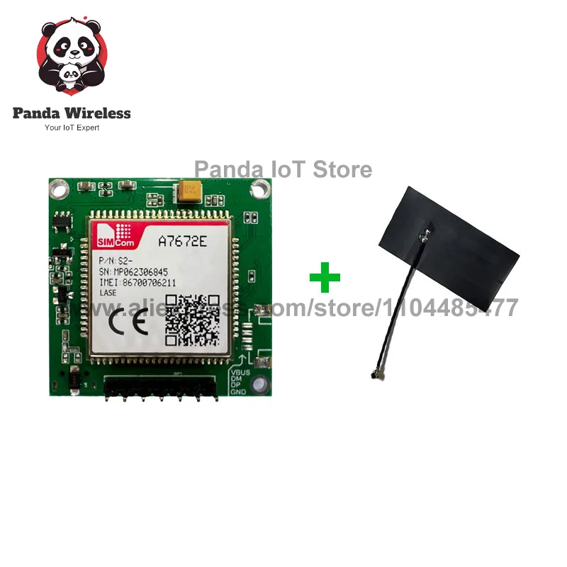 SIMcom A7672E-LASE 4G CAT1 Core Board A7672E-LASE Development Board TTL Serial Port,support Data+voice 1pcs
