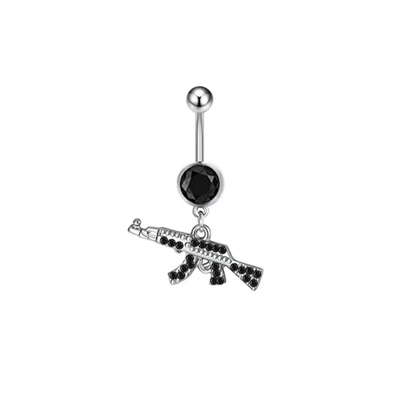 10pcs/lot Belly Button Rings Navel Jewelry  Zircon Belly Navel Ring Piercings seamoontattoosupply image 5