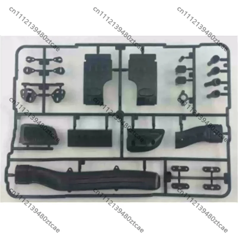 Tractor‑Truck Cab‑Shell Plastic Spare‑Parts, Exhaust Stack Light‑Holder & Front Mudguard T‑Shaped Trim Parts, Hobby Upgrade