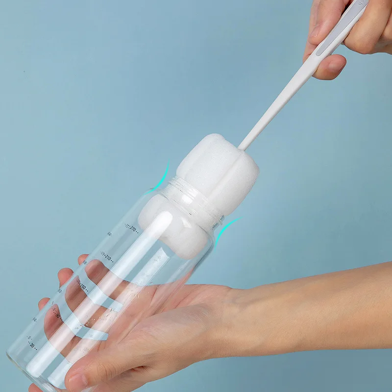 Sponge Cup Cleaning Brush Long Handle Thermos Cup Cleaning Brush Household Water Cup Washing Bottle Brush