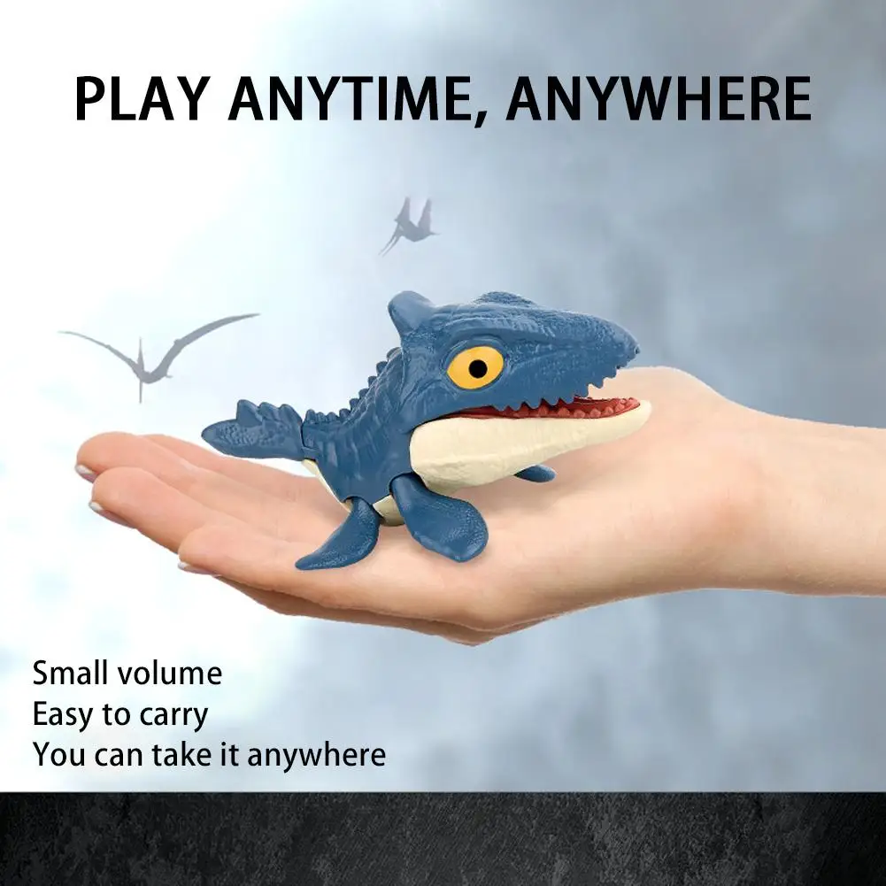 Finger Dinosaur Tricky Tyrannosaurus Model Biting Hand Fidget Mosasaurus Jurassic Dino Toy For Children Dino Movable Fun Gi T9C7