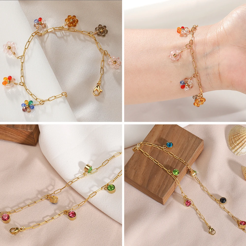 2Meters 2.5mm Gold Stainless Steel Chains for Jewelry Making DIY Necklace Bracelet Choker Accessories Closed Link Oval Chain