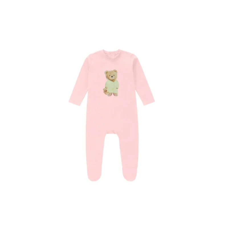 Teddy Bear Pyjamas – Pink Romper