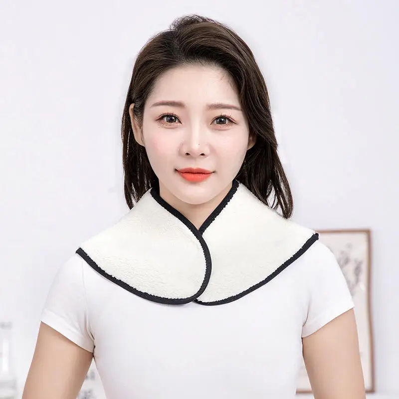 الدفء الكتف هدفين الشتاء فو صوف الضأن الكتف واقية شال الرقبة الظهر دفئا التفاف الرأس لكبار السن والأمومة
