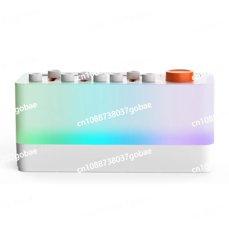 New DIY smart sleep aid speaker RGB color night light small jelly bluetooth speaker