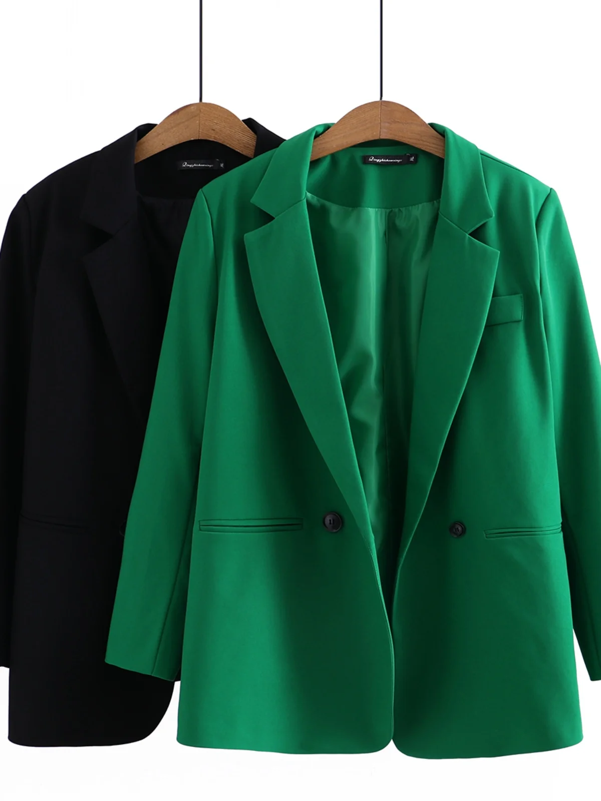 

plus Size Women's Suit Jacket Autumn 2023 Loose Fit Slimming Sleeve Button up Versatile Large Coat Casual Elegant Style