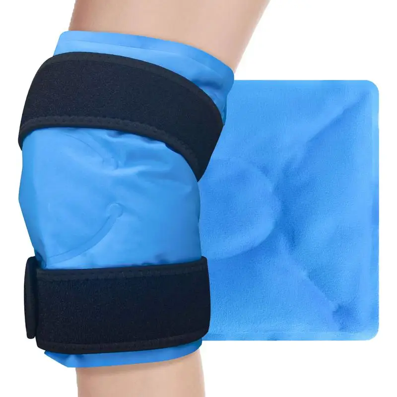 Knee Ice Pack Многоразовый горячий холодный компресс Плечевая повязка Многоразовый плечевой бандаж на талию Ice Hot Compress Pack Фиксирующая лента для мешка со льдом